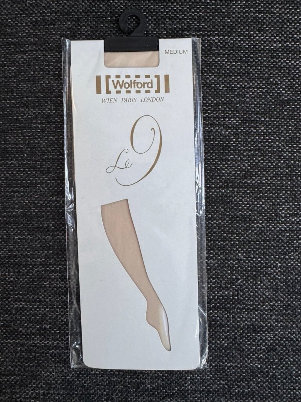 NEW Wolford Knee High Tights Marmor Light Nude Size Medium